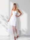 Amelia Tulle skirt dress White