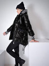 PRE-ORDER ( 06-11 )Fashion hooded puffer jacket Black