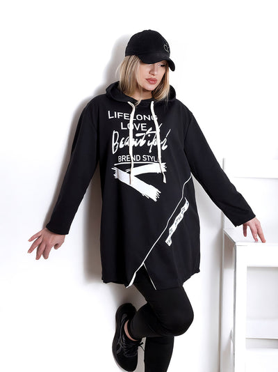 Oversize jumper Life Black