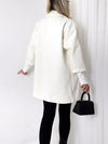 Mia Cream sleeve detail coat