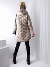 Jasmine hooded quilted coat Beige