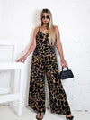 Arya printed jumpsuit Brown