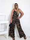 Arya printed jumpsuit Brown