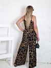 Arya printed jumpsuit Brown