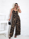Arya printed jumpsuit Brown