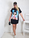 Diva T-Shirt dress Black