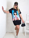 Diva T-Shirt dress Black