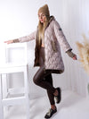 Jasmine hooded quilted coat Blush