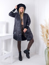 Lili Oversize Quilted hooded jacket Black