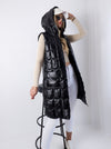 Elle Black hooded quilted gilet