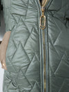 Jasmine hooded quilted coat Olive