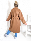 Cassie Camel double breasted coat