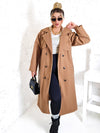 Cassie Camel double breasted coat