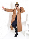 Cassie Camel double breasted coat