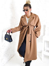 Cassie Camel double breasted coat