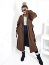 Cassie Brown double breasted coat
