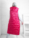 Stacey Fuchsia hooded quilted gilet