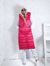 Stacey Fuchsia hooded quilted gilet