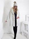 Nathaly Alpaca golden button coat Cream-White