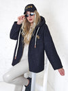 Lyla hooded coat Black