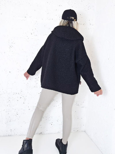 Lyla hooded coat Black