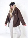 Lyla hooded coat Brown