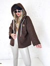 Lyla hooded coat Brown