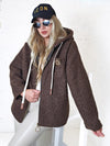 Lyla hooded coat Brown