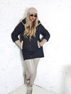 Tracey hooded quilted coat Black