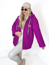 Lyla hooded coat Magenta