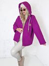 Lyla hooded coat Magenta