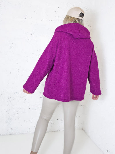 Lyla hooded coat Magenta