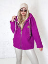 Lyla hooded coat Magenta