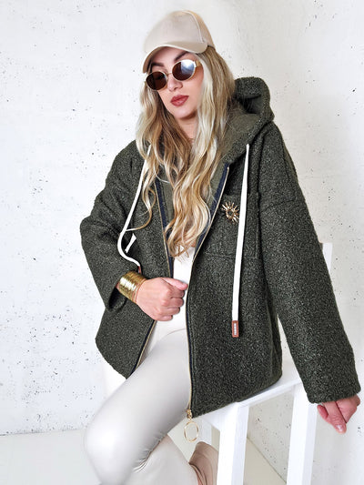 Lyla hooded coat Khaki