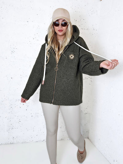Lyla hooded coat Khaki