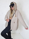 Lyla hooded coat Beige