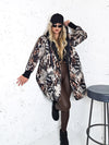 Thea Oversize Quilted hooded jacket Mix