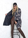 Thea Oversize Quilted hooded jacket Black