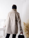 Maya Faux fur coat Beige