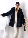 Maya Faux fur coat Black