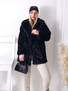 Maya Faux fur coat Black