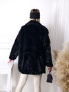 Maya Faux fur coat Black