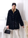 Maya Faux fur coat Black