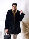 Maya Faux fur coat Black