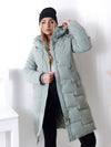 Emma quilted padded coat Mint