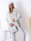 Ivy Chunky knit cardigan Cream