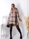 Lucy Asymmetric check Jumper or Dress