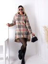 Lucy Asymmetric check Jumper or Dress