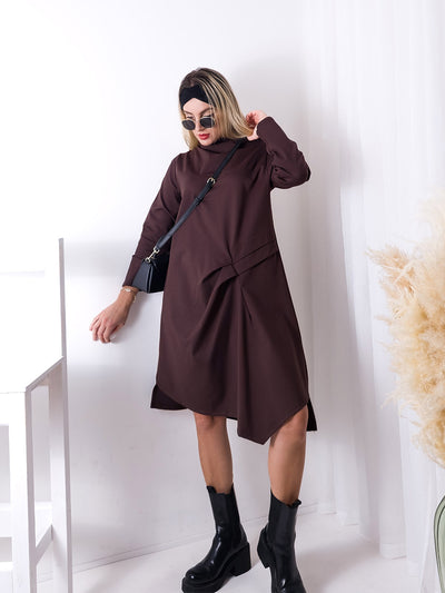 Kate jumper dress Dark Maroon