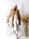 Ivy Chunky knit cardigan Camel